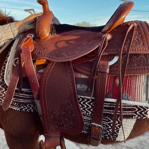 16” Hand crafted Rodeo saddle